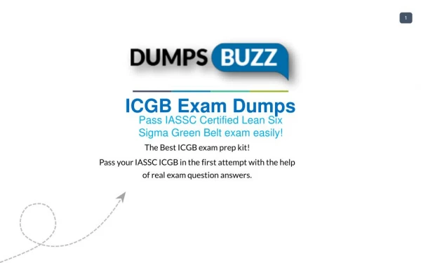 IASSC ICGB Dumps sample questions for Quick Success
