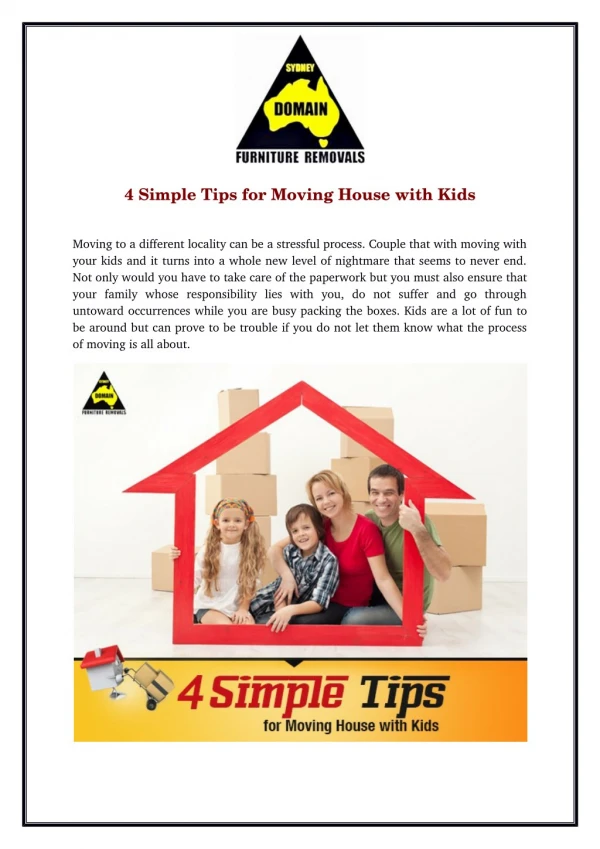 4 Simple Tips for Moving House with Kids