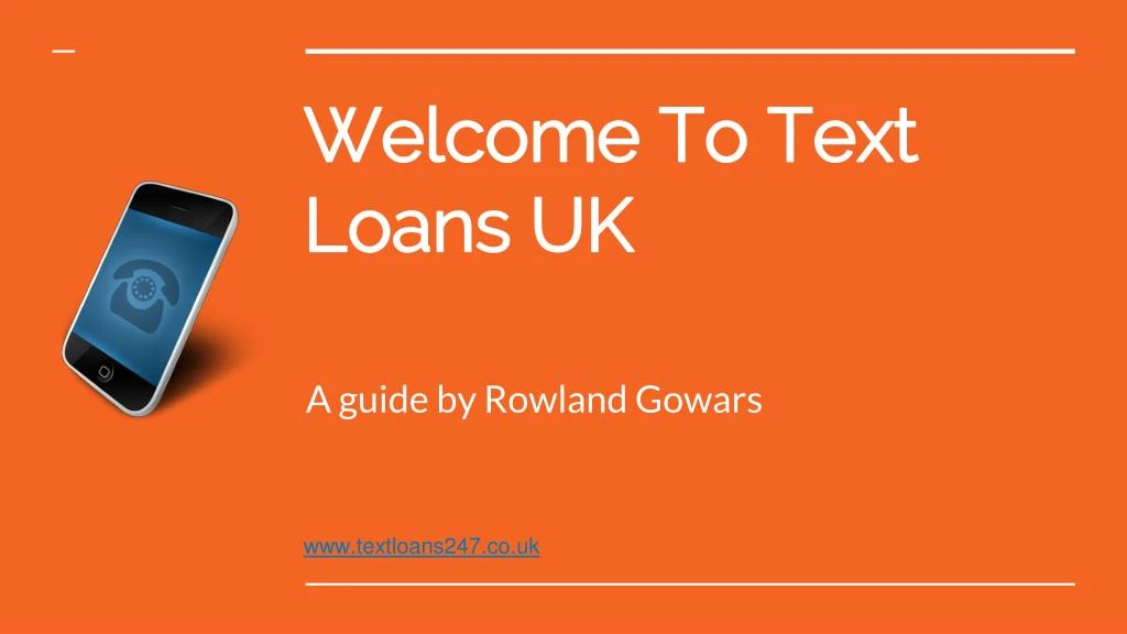 welcome to text loans uk