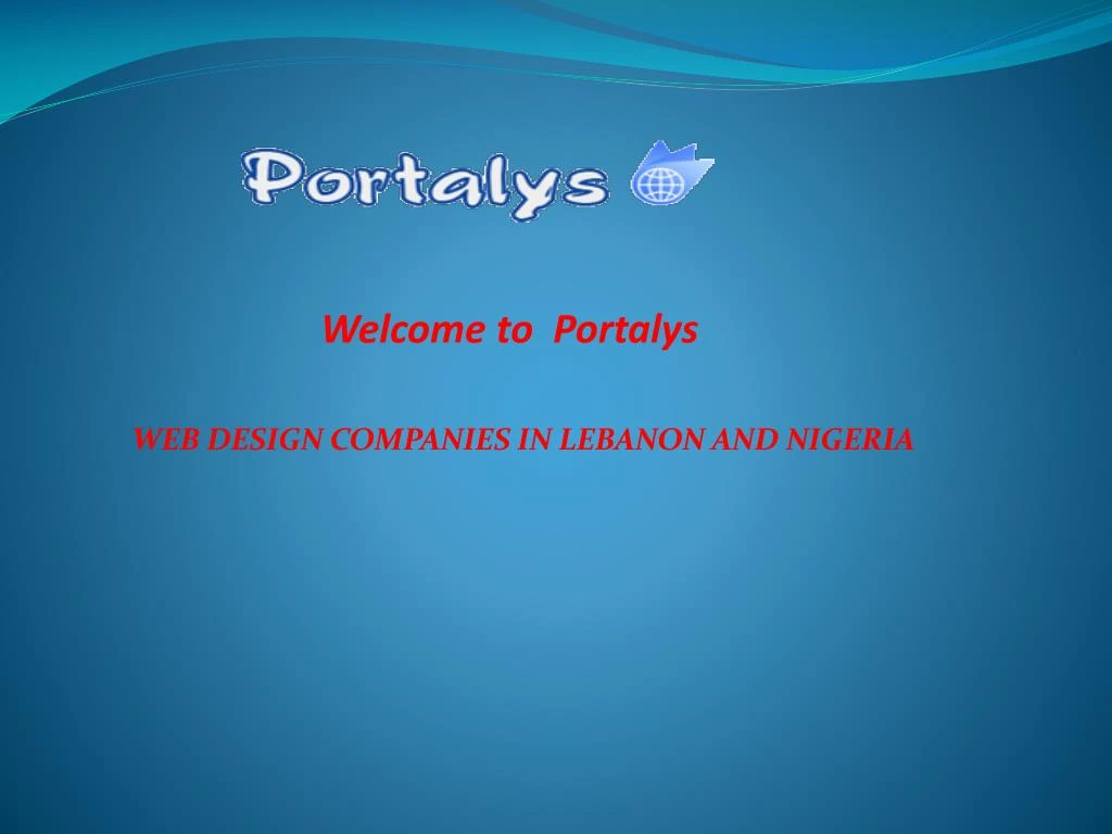 welcome to portalys