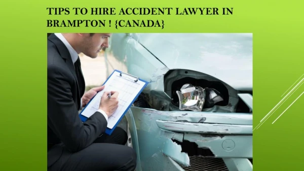 Accident Lawyer in Brampton