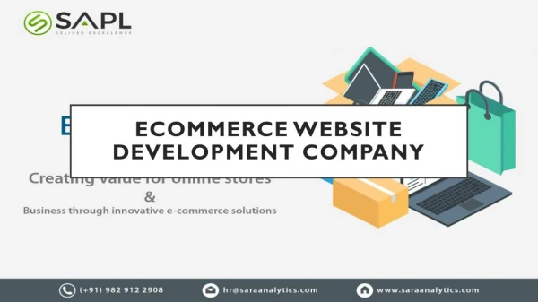 eCommerce Website Development Company - Sara Analytics Pvt. Ltd.