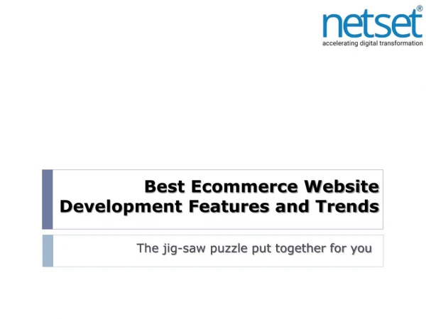 Best Ecommerce website development features & trends