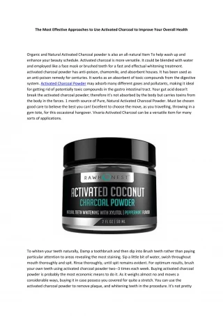 activated charcoal powder - slide 1