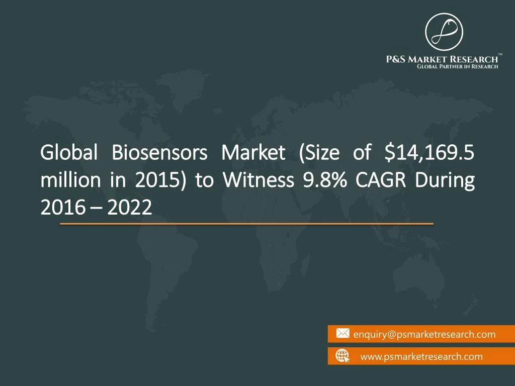 global biosensors market size of 14 169 5 million