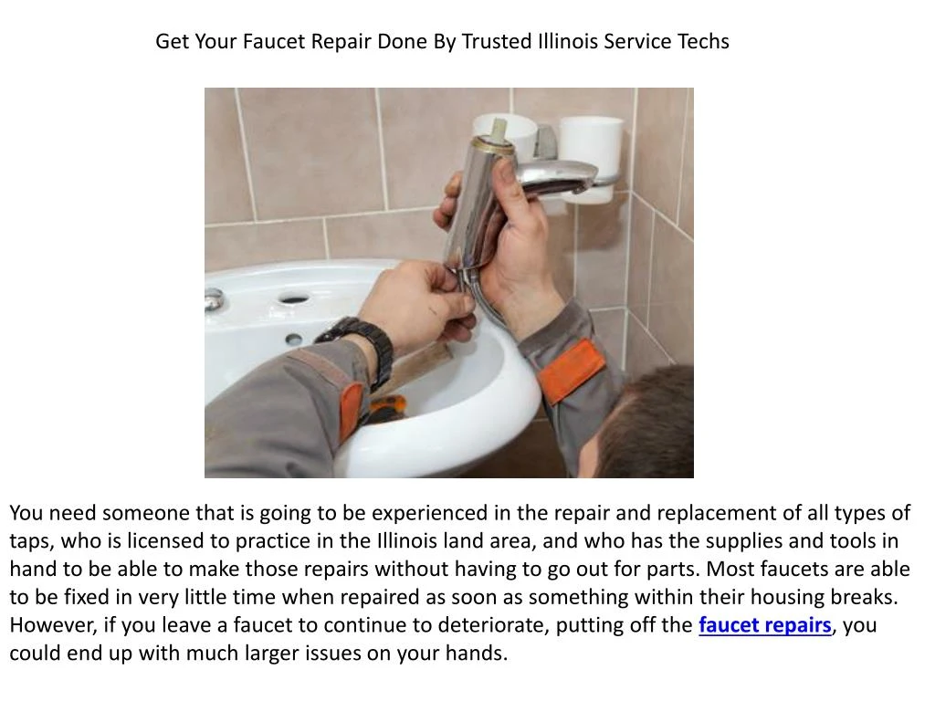 get your faucet repair done by trusted illinois