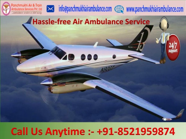 Inexpensive Air Ambulance Service in Delhi with Advanced Medical Facilities