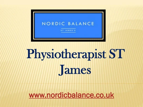 Physiotherapist SW1 - www.nordicbalance.co.uk