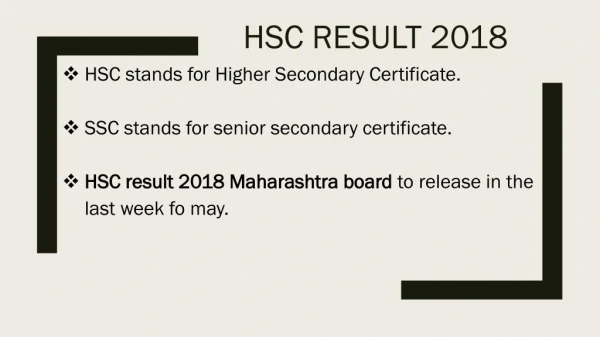 HSC result 2018