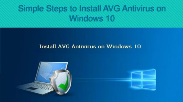 Simple Steps to Install AVG Antivirus on Windows 10