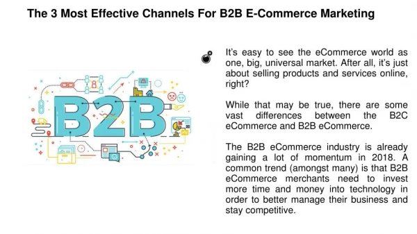 The 3 Most Effective Channels for B2B ECommerce Marketing