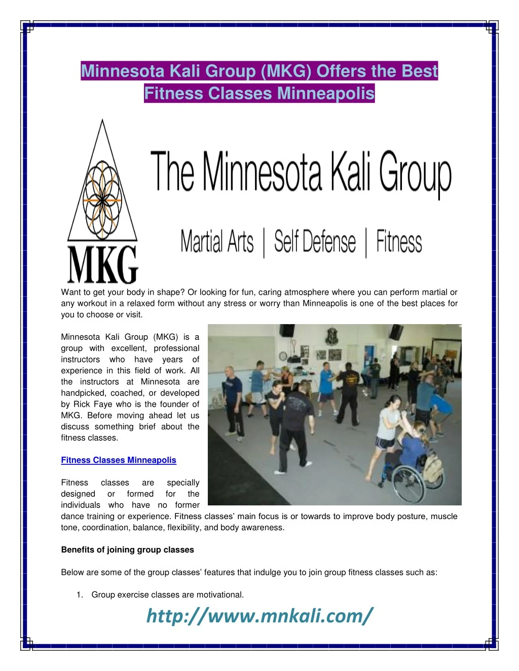 minnesota kali group mkg offers the best fitness
