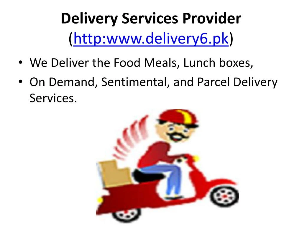 delivery services provider http www delivery6 pk