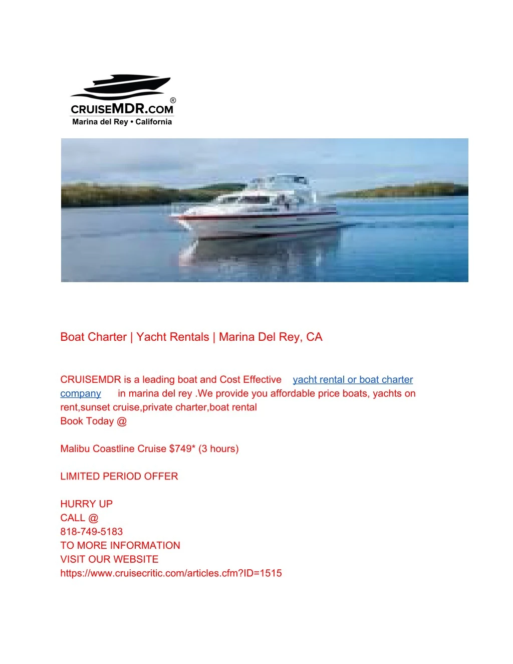 boat charter yacht rentals marina