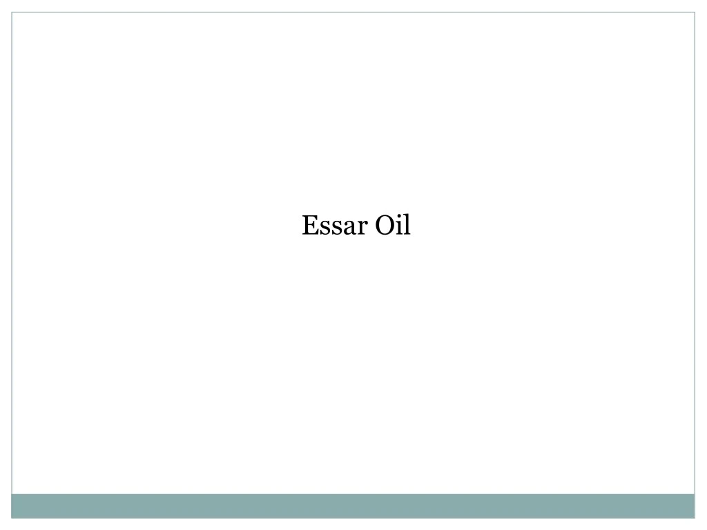essar oil