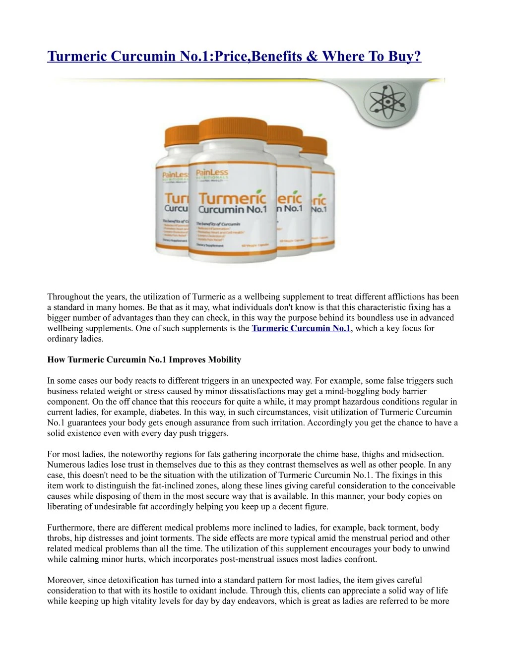 turmeric curcumin no 1 price benefits where to buy