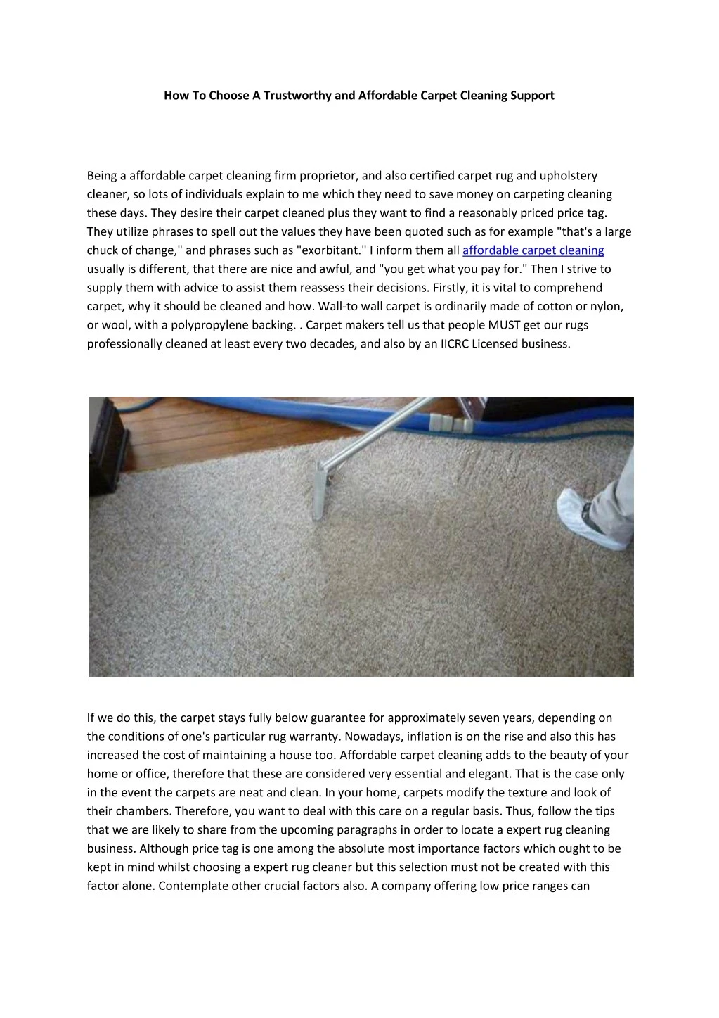 how to choose a trustworthy and affordable carpet