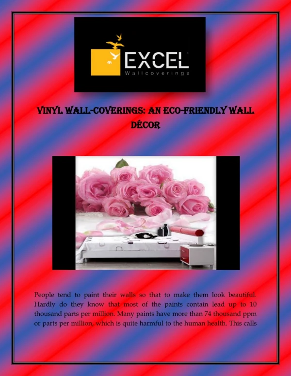 Vinyl Wall-Coverings: An Eco-Friendly Wall Decor