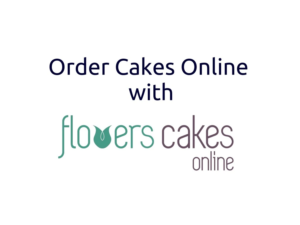 order cakes online with