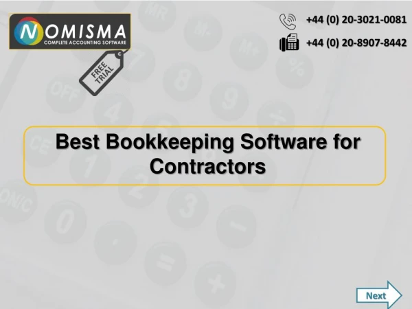 Reasons Why Nomisma Software is Best for Bookkeeping Contractors