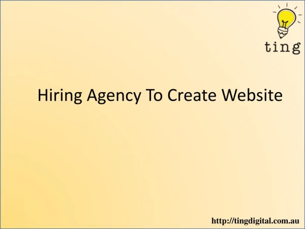 Hiring Agency To Create Website