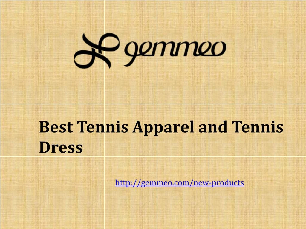 best tennis apparel and tennis dress