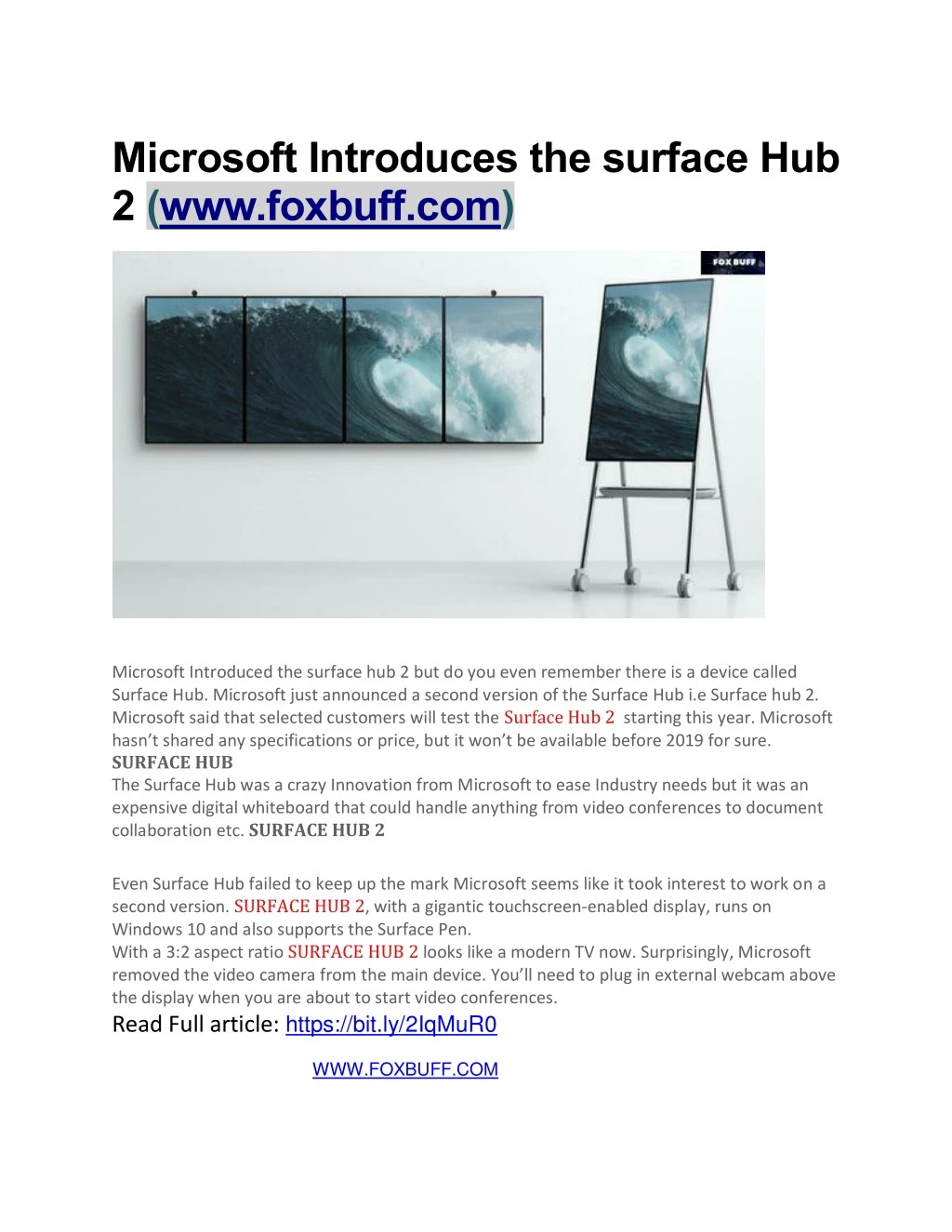 microsoft introduces the surface
