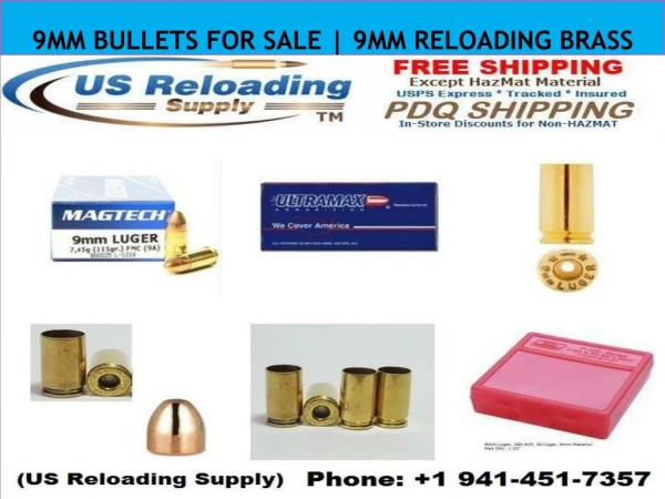 9mm bullets for sale | 9mm reloading brass