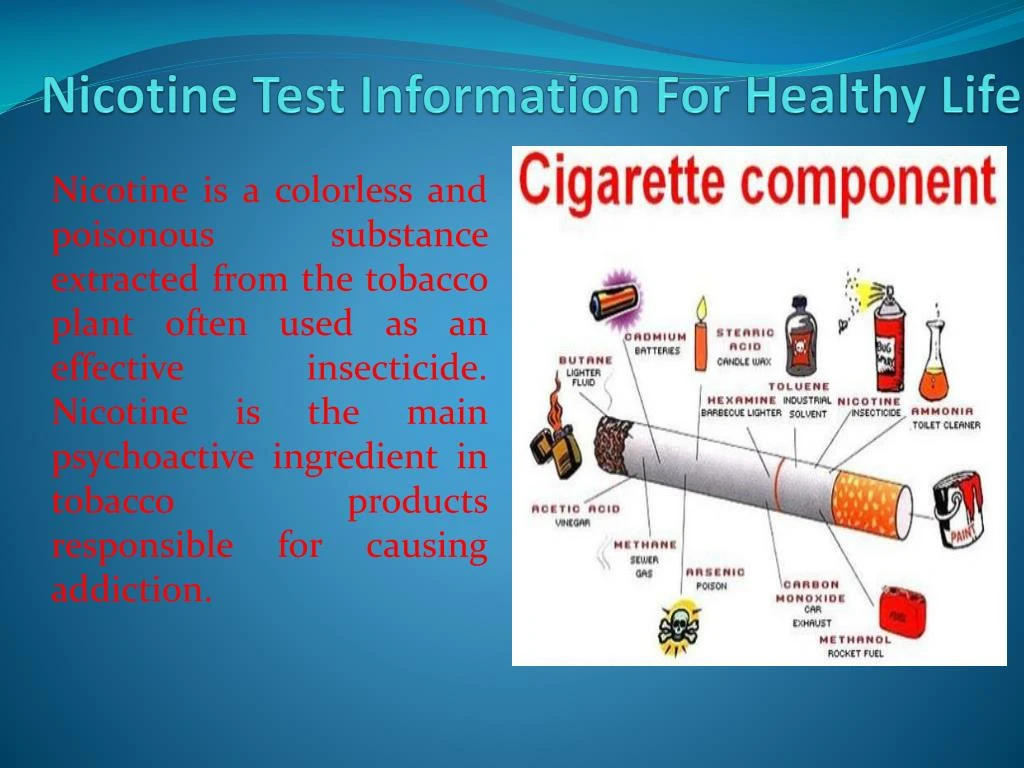 nicotine test i nformation for healthy life