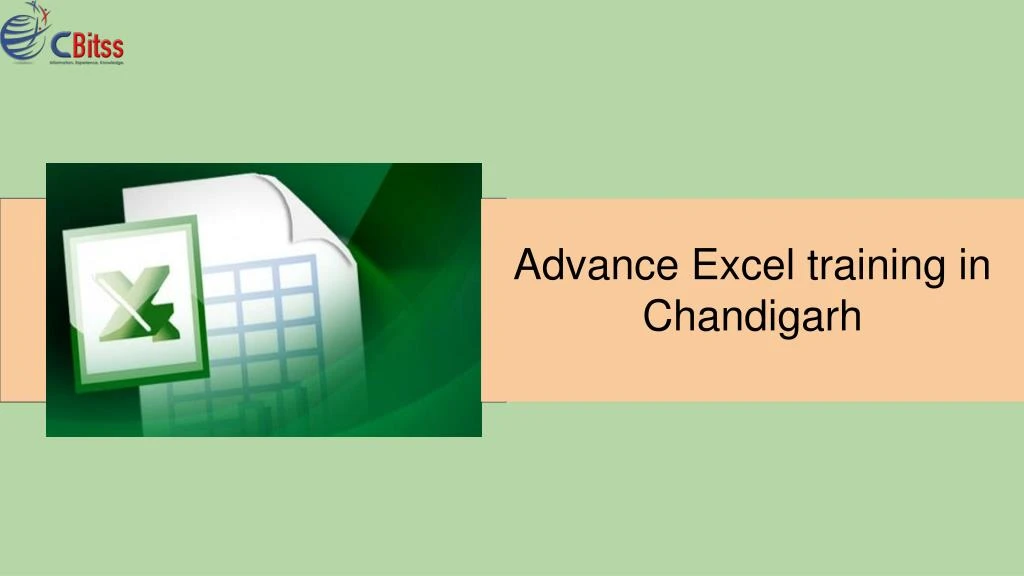 advance excel training in chandigarh