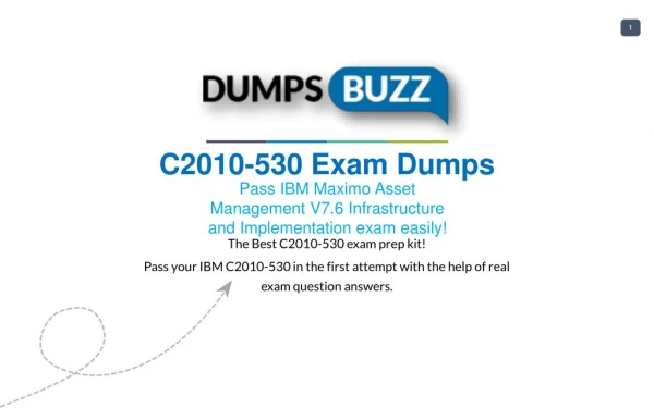 Prompt Purchase C2010-530 PDF VCE Exam Dumps