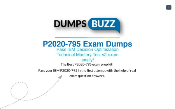 Valid P2020-795 Braindumps - Pass IBM P2020-795 Test in 1st attempt