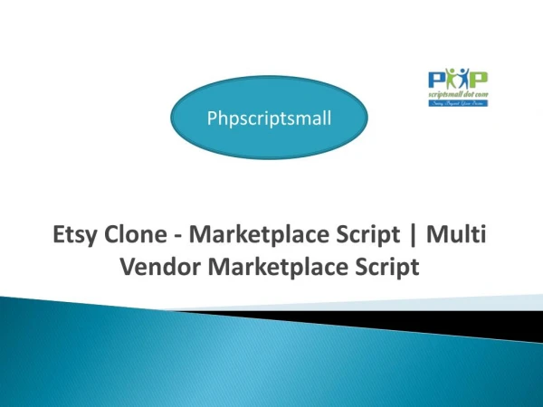 Etsy Clone - Marketplace Script | Multi Vendor Marketplace Script