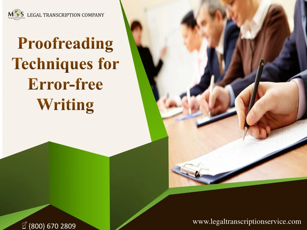 proofreading techniques for error free writing