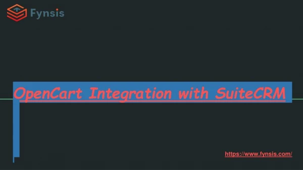 Opencart Integration with SuiteCRM