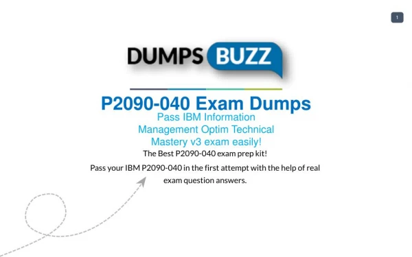 Purchase Latest P2090-040 exam sample questions VCE with PDF