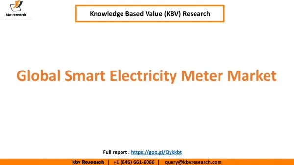 Global Smart Electricity Meter Market