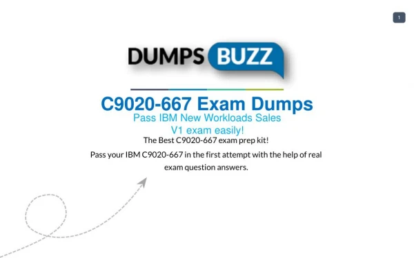 C9020-667 Exam Training Material - Get Up-to-date IBM C9020-667 sample questions
