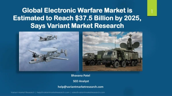 Global Electronic Warfare Market is estimated to reach $37.5 billion by 2025