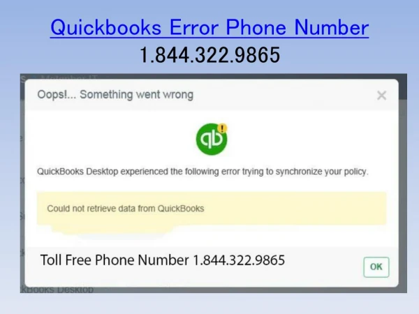 QuickBooks Error Phone Number .1-844-322-9865.