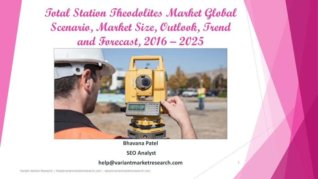 total station theodolites market global scenario market size outlook trend and forecast 2016 2025