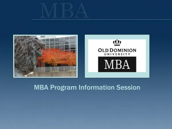 MBA Program Information Session