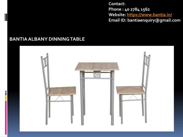 Dining Tables Designs: Buy BANTIA FURNITURES Online in Bangalore.