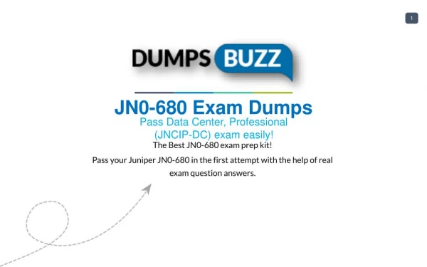 Valid JN0-680 Braindumps - Pass Juniper JN0-680 Test in 1st attempt