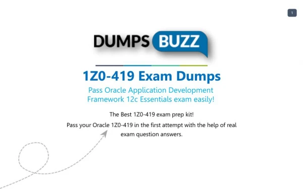 1Z0-419 Test prep with real Oracle 1Z0-419 test questions answers and VCE