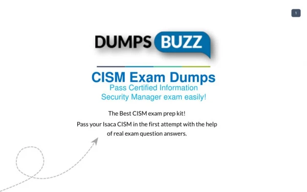 CISM Exam Training Material - Get Up-to-date Isaca CISM sample questions