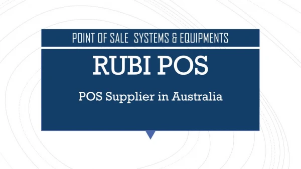 Get all POS equipment under one roof in Australia