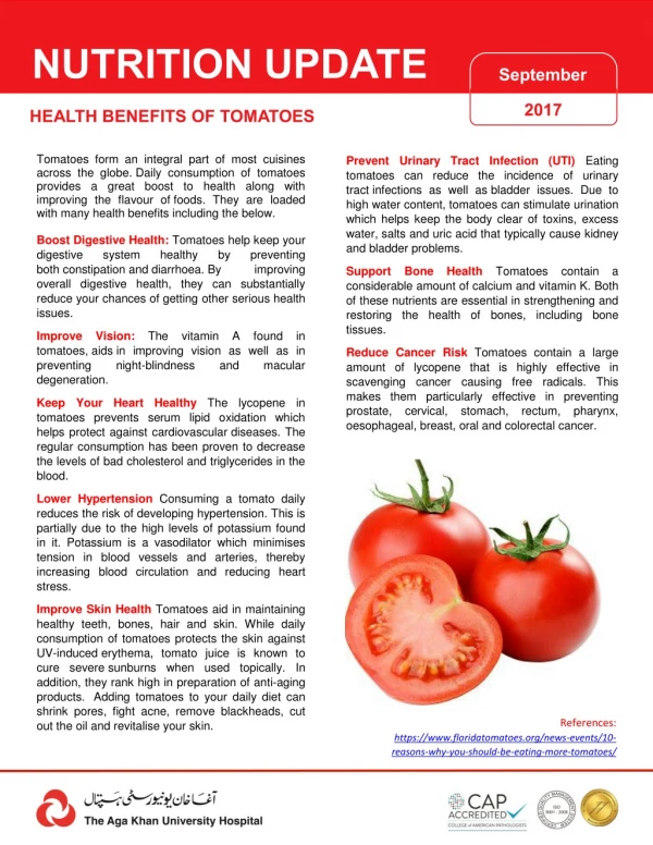 Health Benefits of vegetables