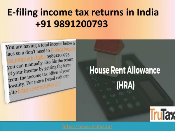 Is it mandatory to E-filing income tax returns in India 09891200793?