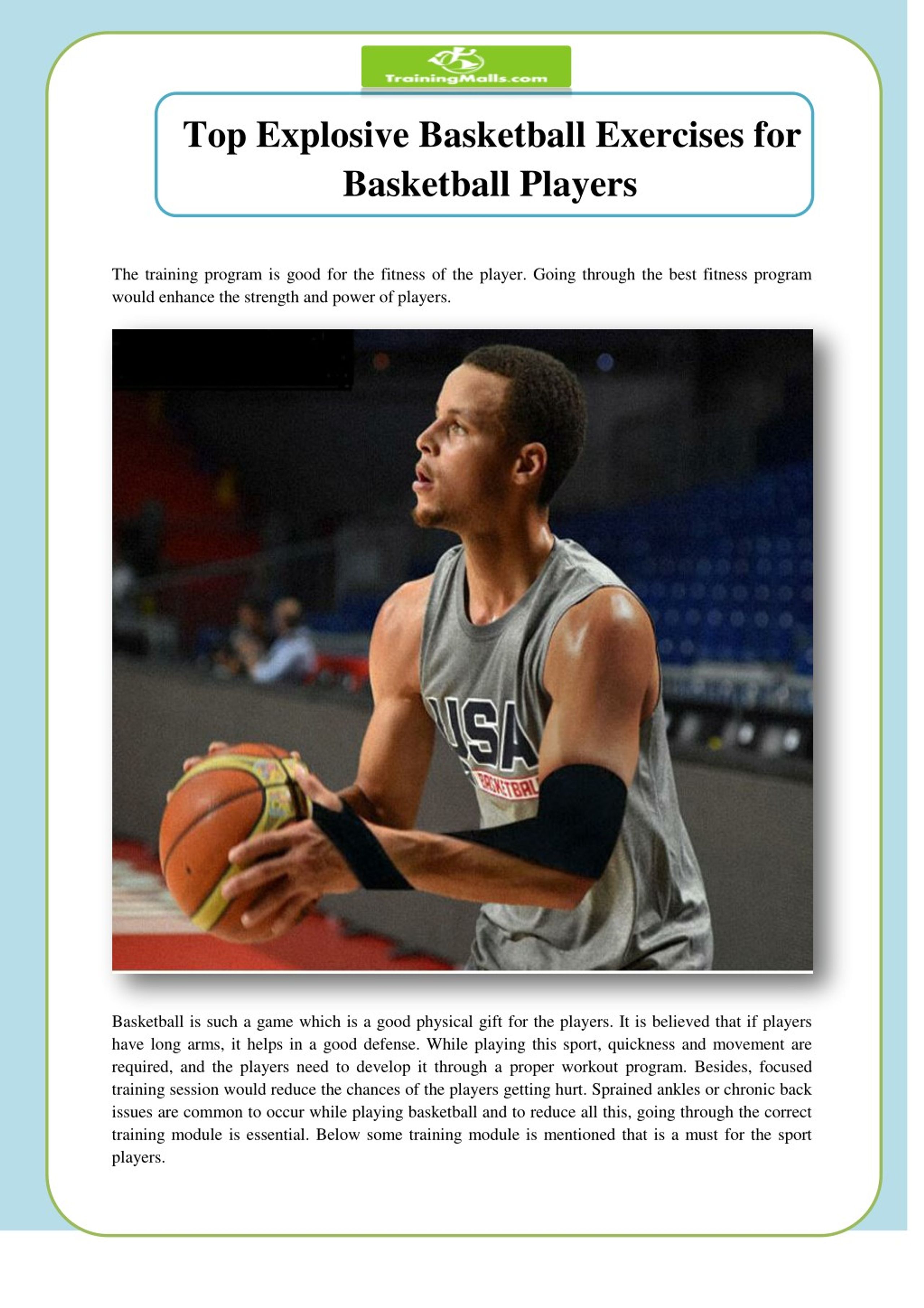 PPT - Top Explosive Basketball Exercises for Basketball Players ...